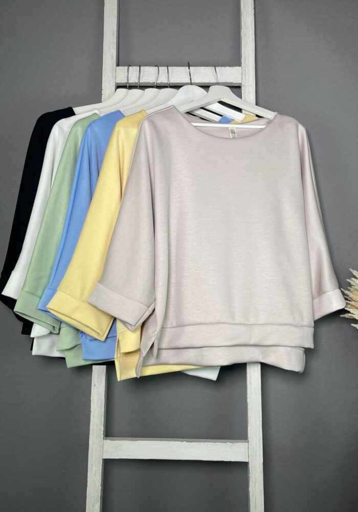 Scuba Sweater mit Fledermausarm