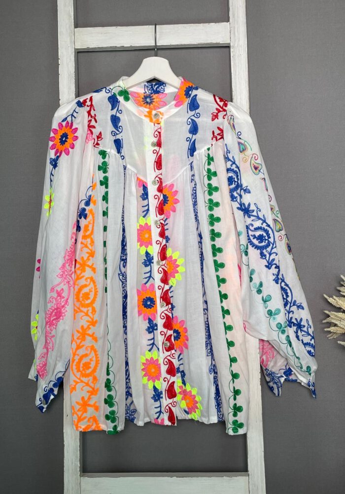Bunte Boho Bluse