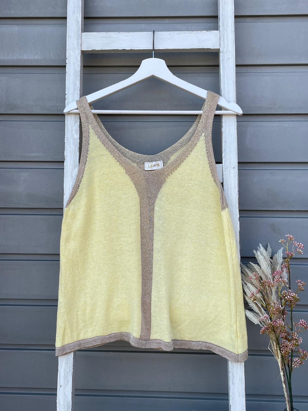 Stricktop mit Lurexdetails