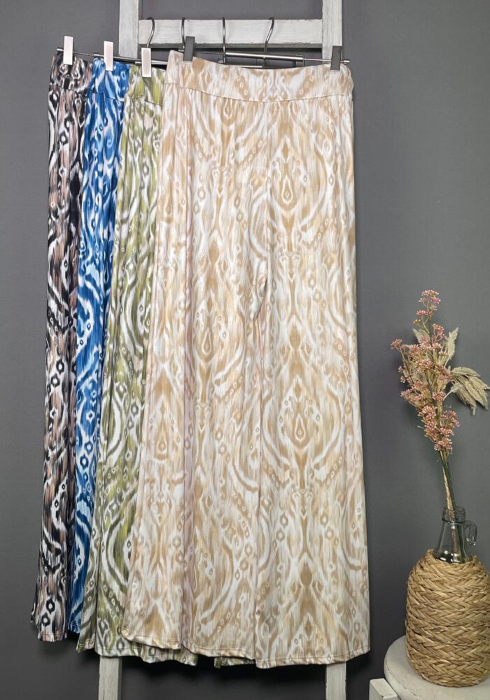 Gemusterte Travel Stoff Hose washed oriental