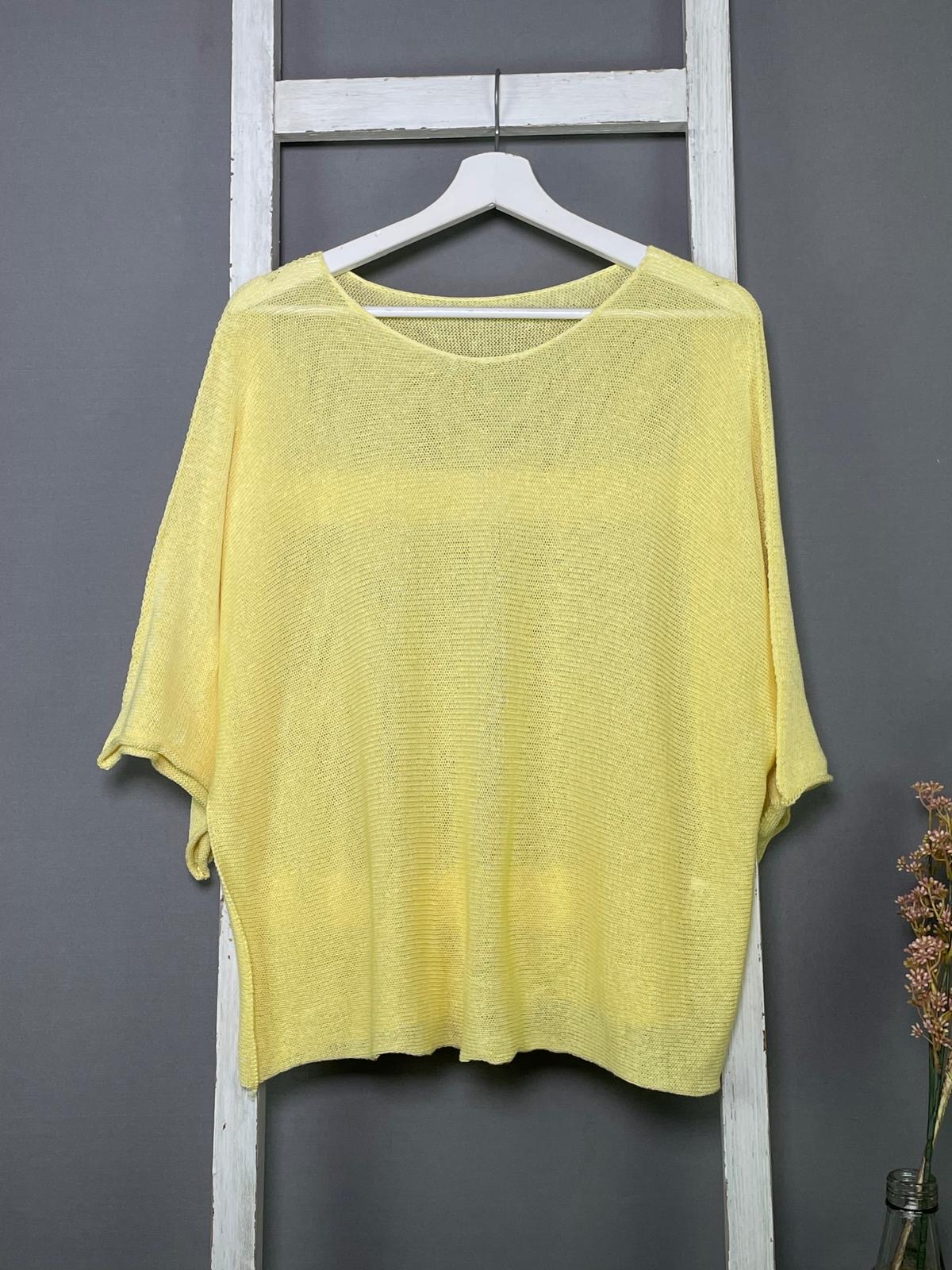 Feinstrick Pullover mit 3/4 Fledermausarm