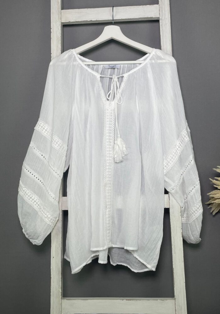 Boho Bluse mit Quaste