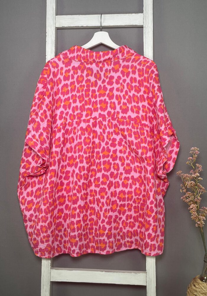 Kurzarm Musselinbluse Leo