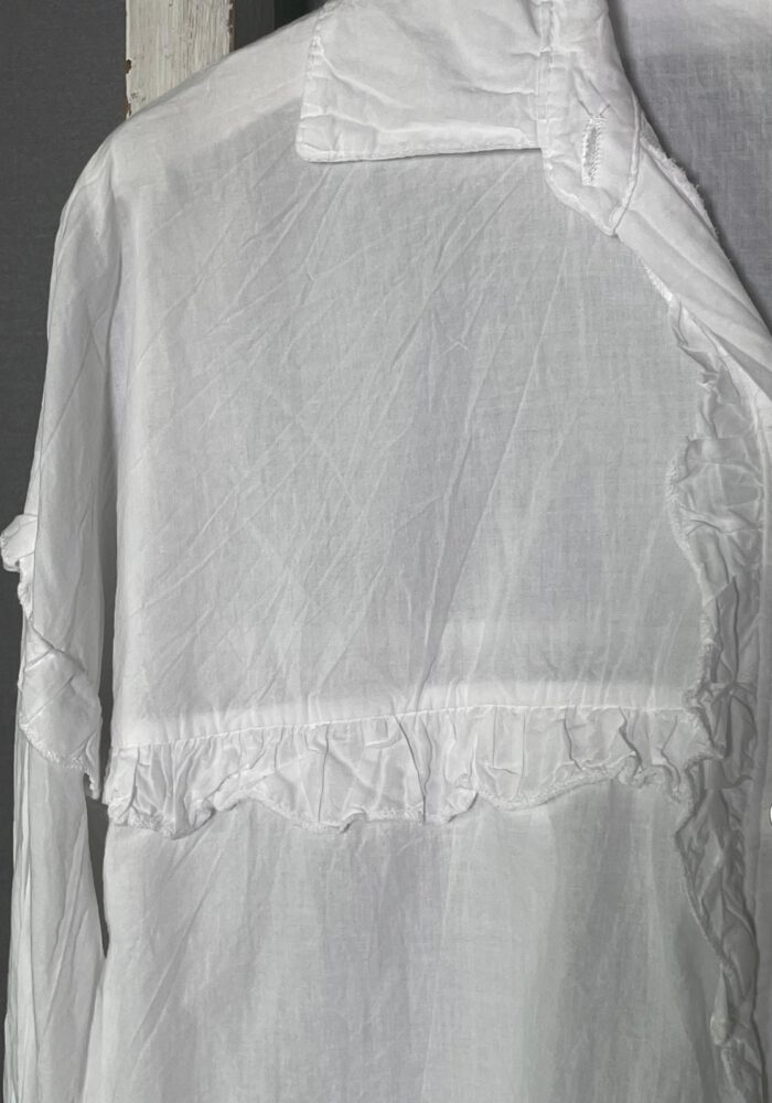 Rüschenbluse aus Baumwolle