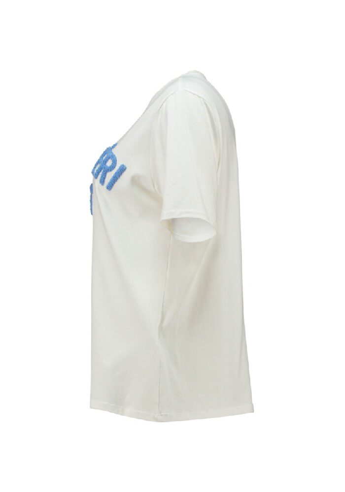 T-Shirt mt Flokati Schrift 