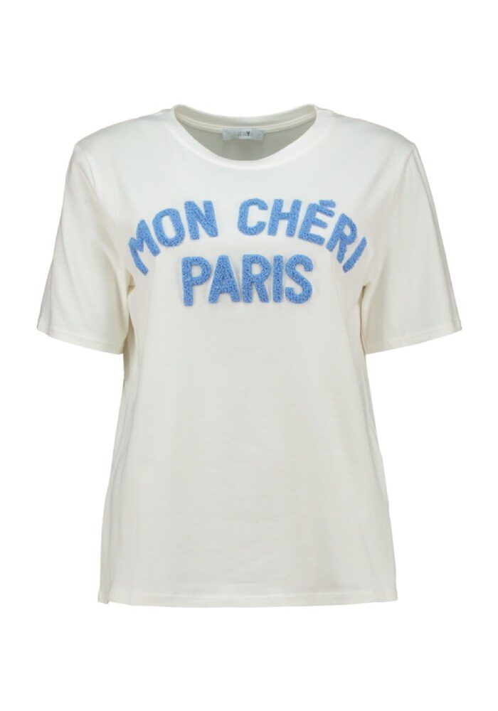 T-Shirt mt Flokati Schrift 