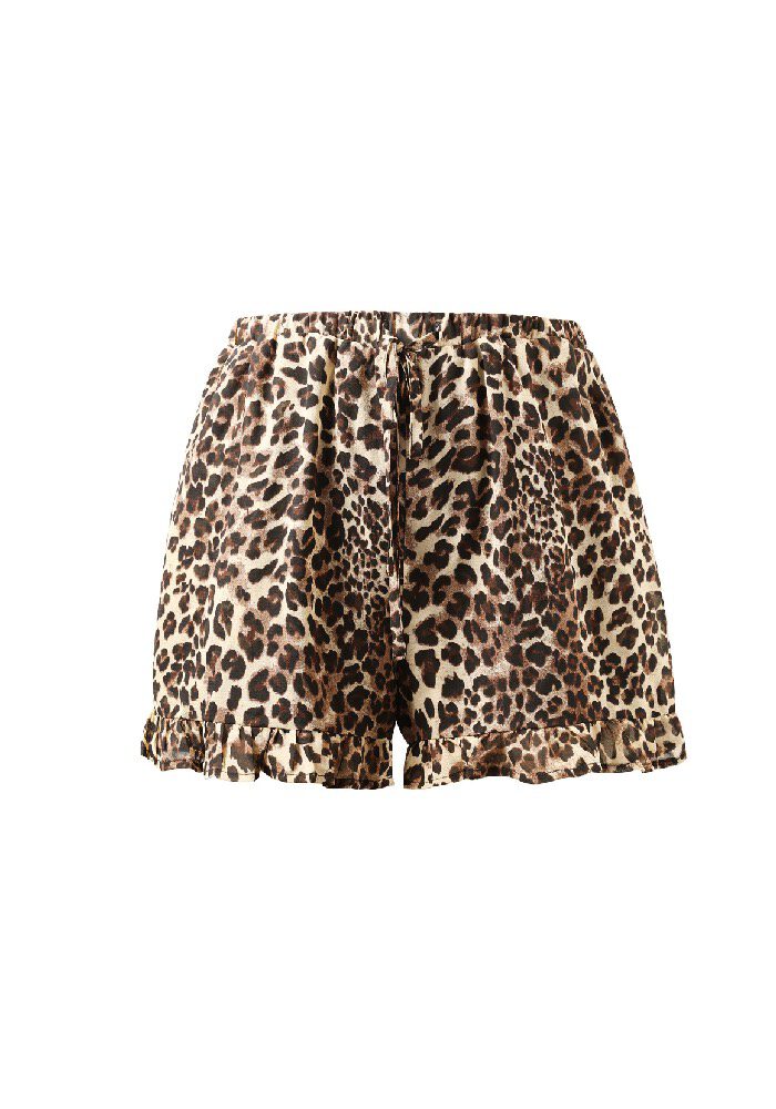 Leo Shorts mit Rüschensaum