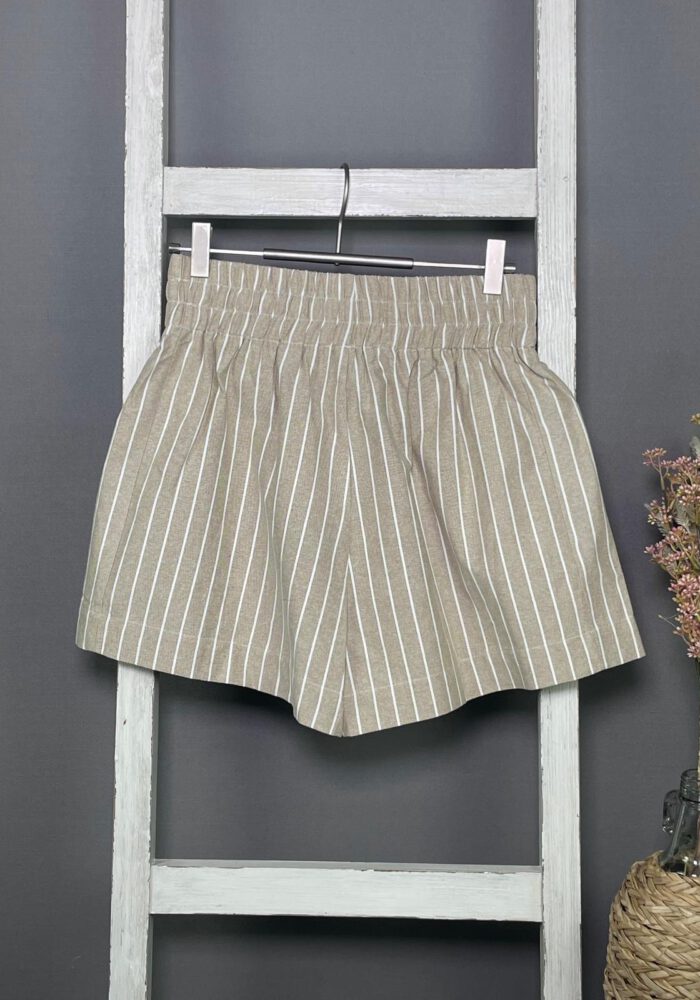 Baumwolle-Mix Shorts mit Streifen