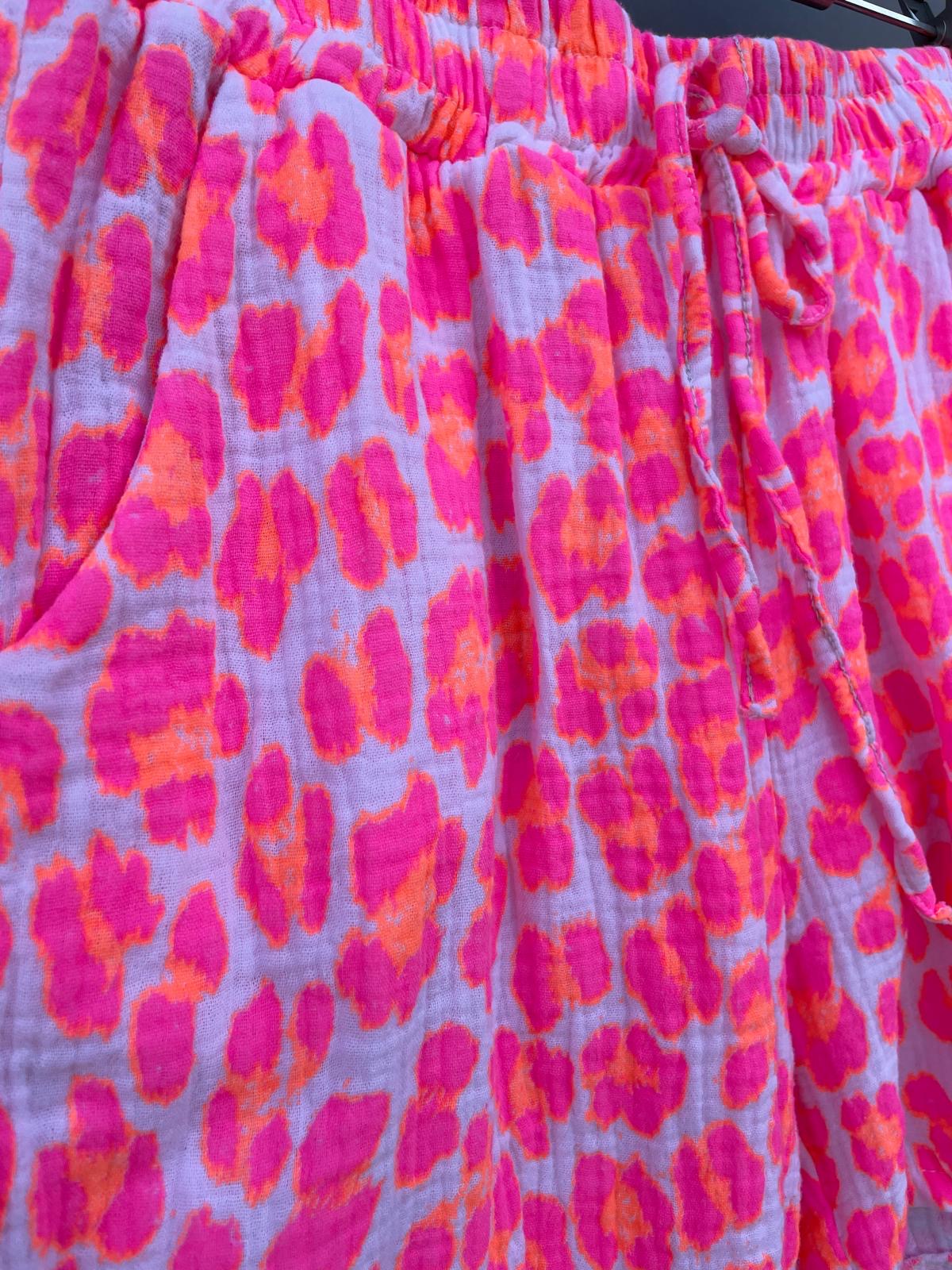 Neon Color Musselin Leo Shorts