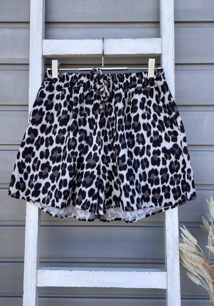 Musselin Leo Shorts mit Bindeband