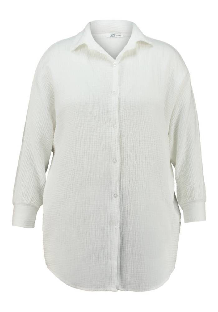Plus Size Musselin Bluse