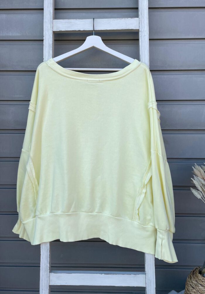 Boxy Raglan Sweater mit Teilnähten
