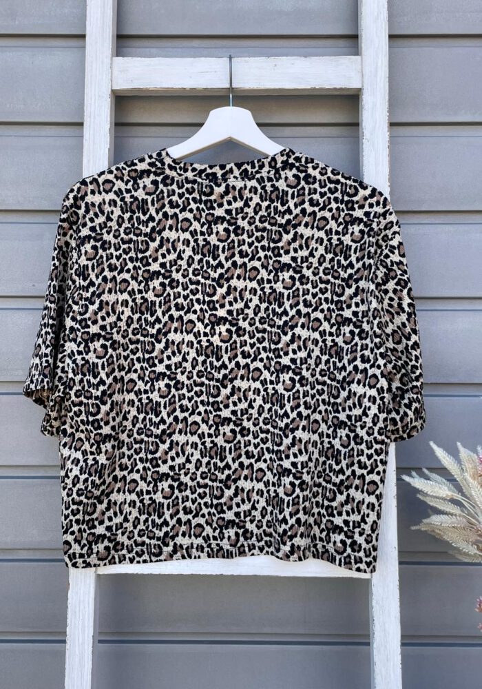 Crash Plissee Leo T-Shirt